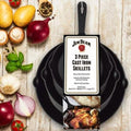 3-piece cast iron skillet set, 6, 8 and 10 inch pans