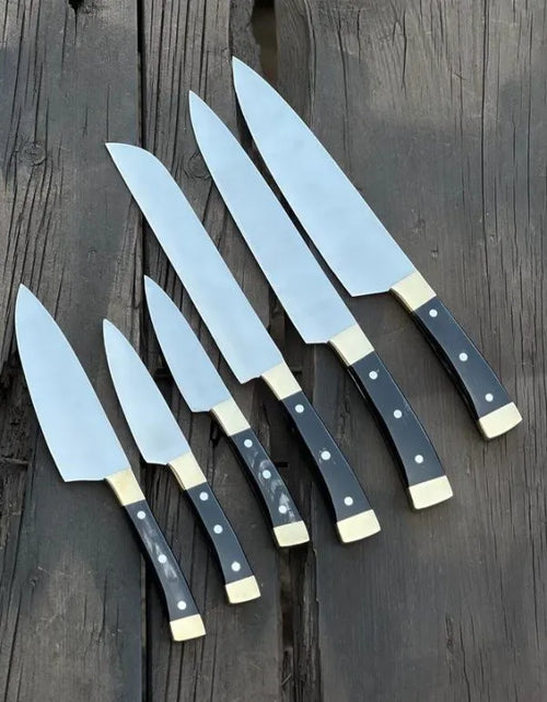 Professional Chef knife Set with Leather Case-0203