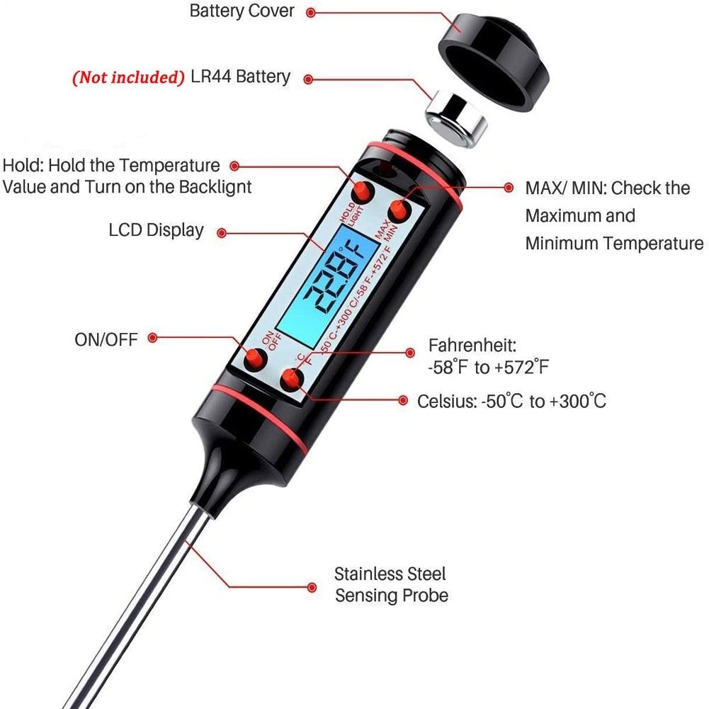 Digital Meat Thermometer with Long Probe
