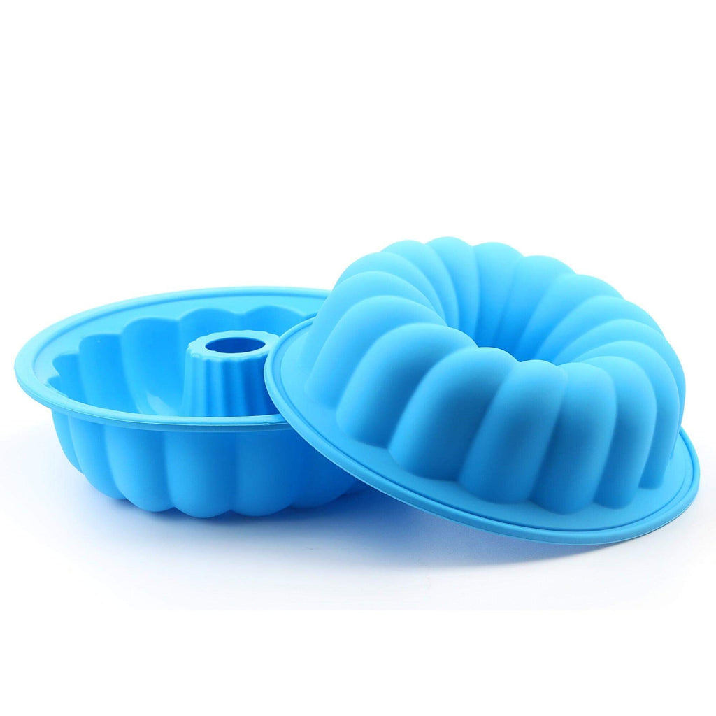 Large Silicone Fluted Tube Cake Pan - Wine Drop Cookery LLC