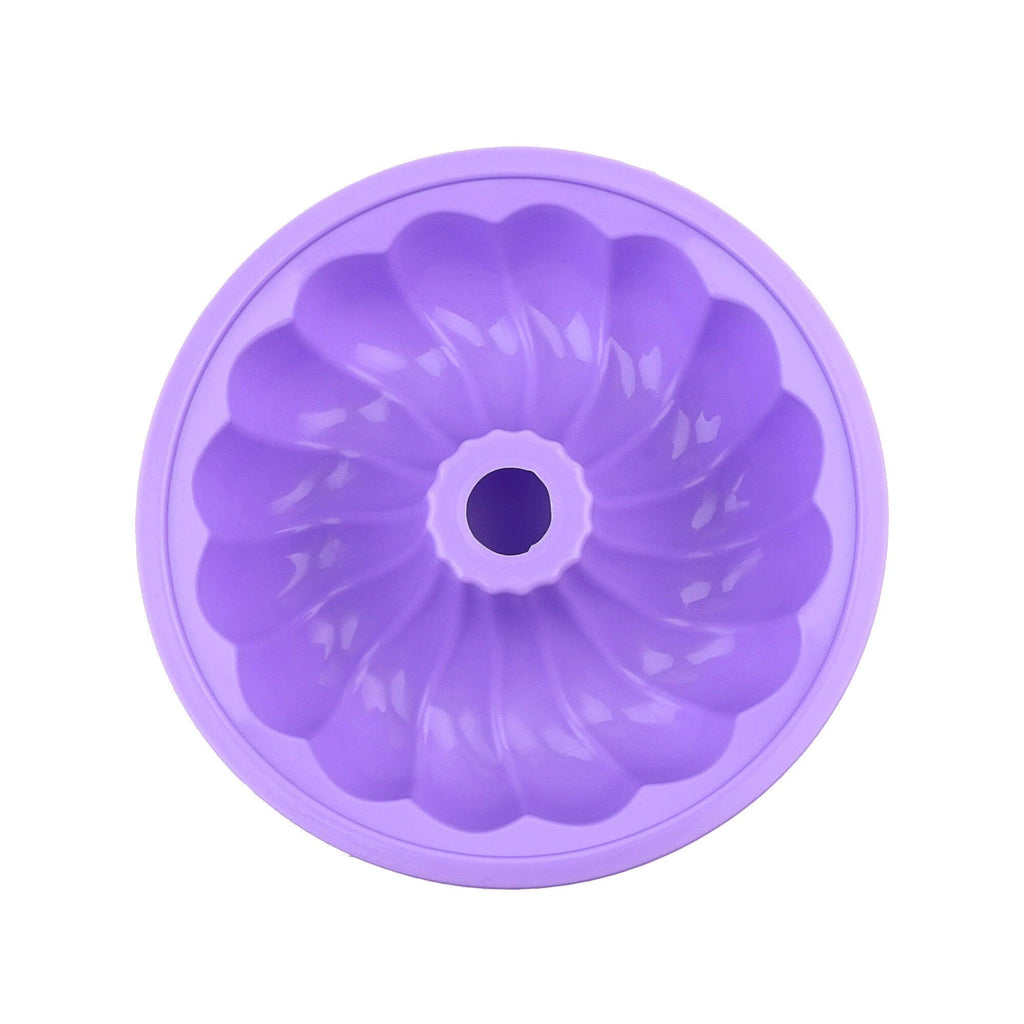 Large Silicone Fluted Tube Cake Pan - Wine Drop Cookery LLC