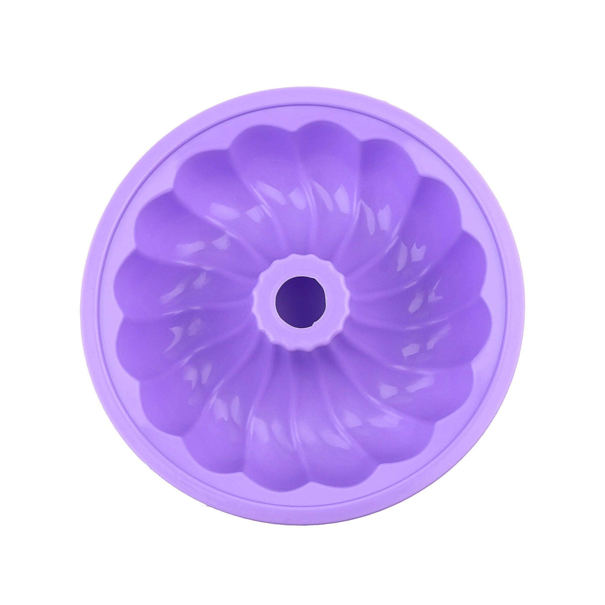 Large Silicone Fluted Tube Cake Pan - Wine Drop Cookery LLC