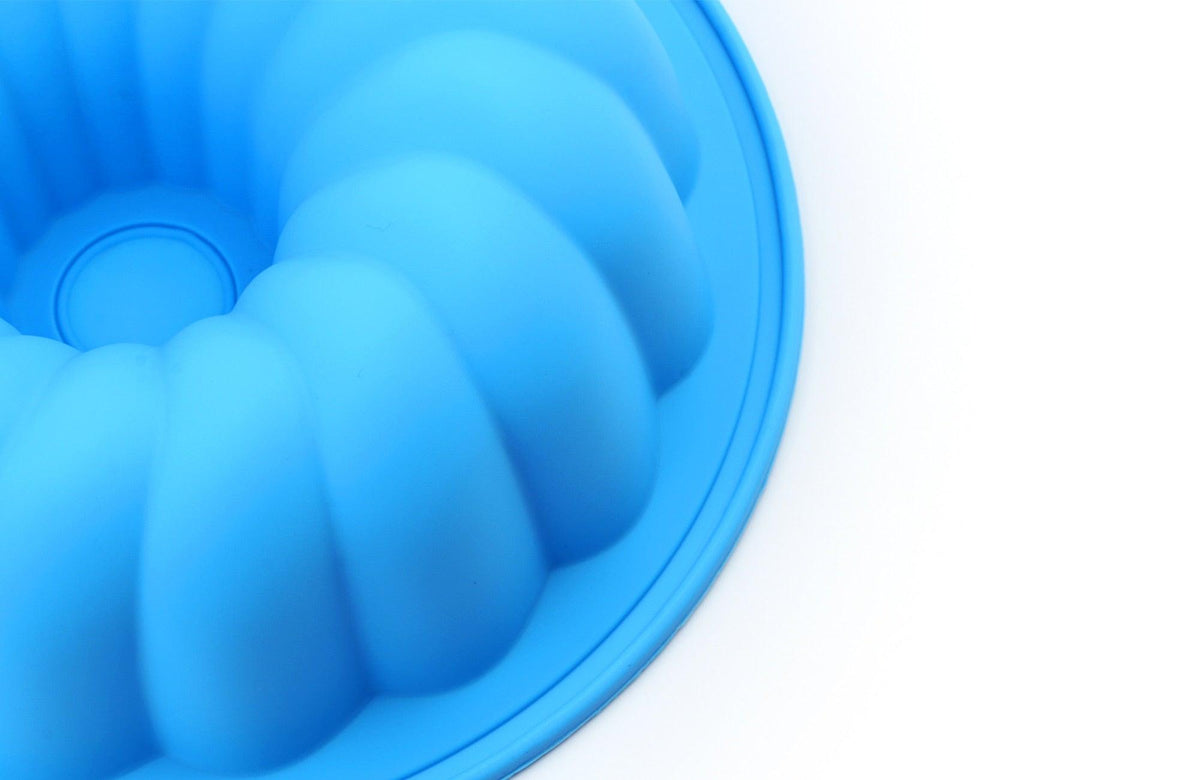 Large Silicone Fluted Tube Cake Pan - Wine Drop Cookery LLC
