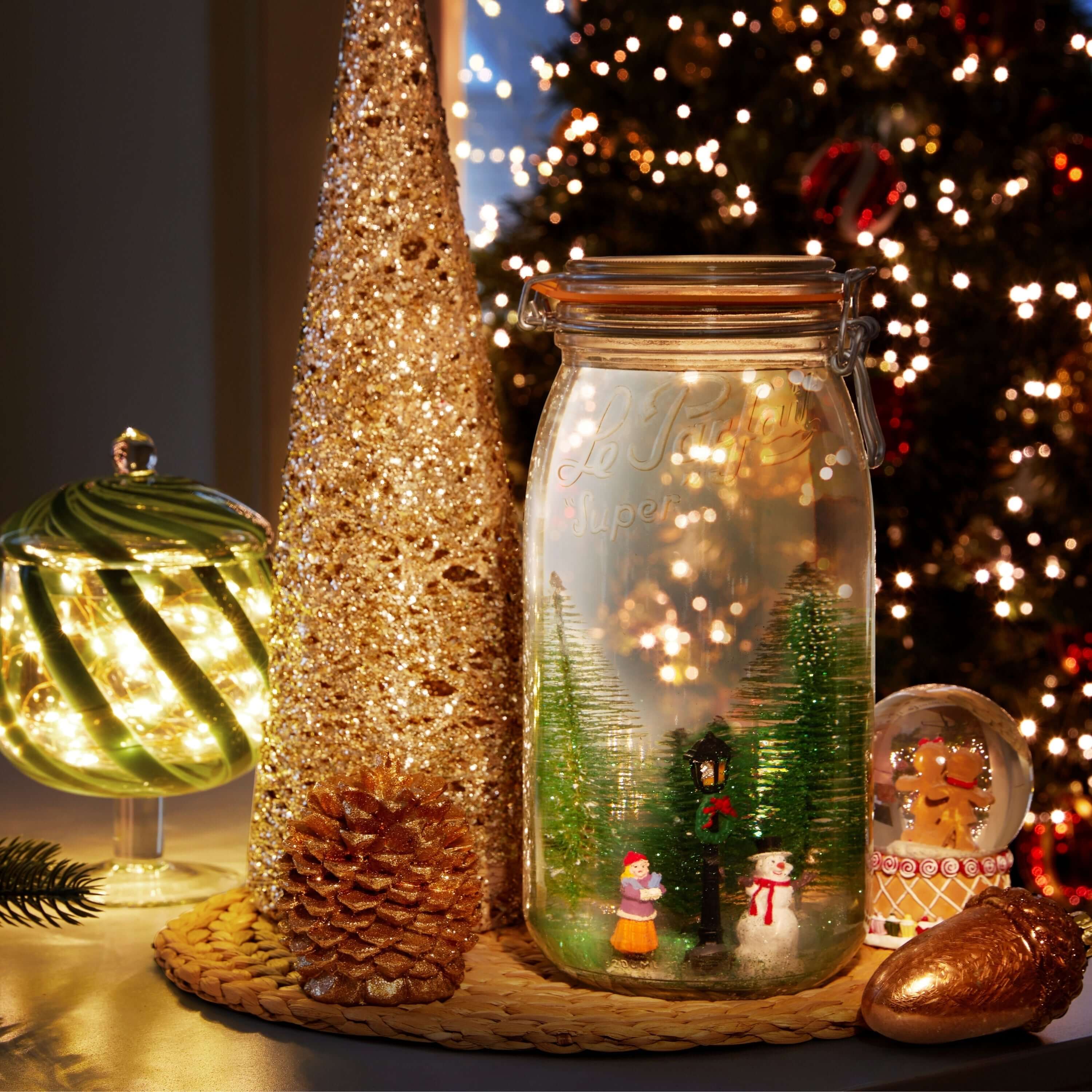 Le Parfait Super Jars with Wire-Bail Clamp Lid