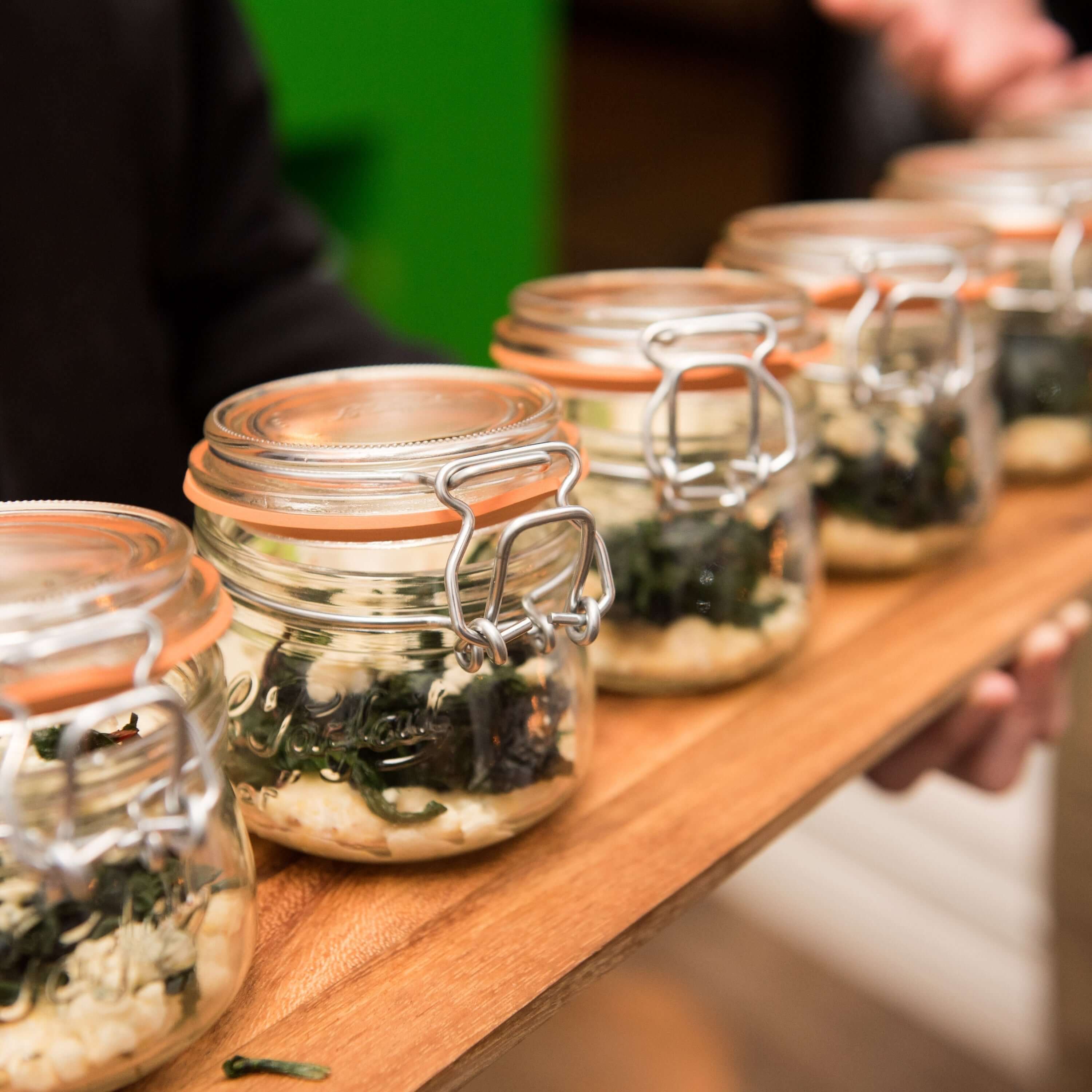 Le Parfait Super Jars with Wire-Bail Clamp Lid