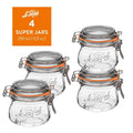 Le Parfait Super Jars with Wire-Bail Clamp Lid