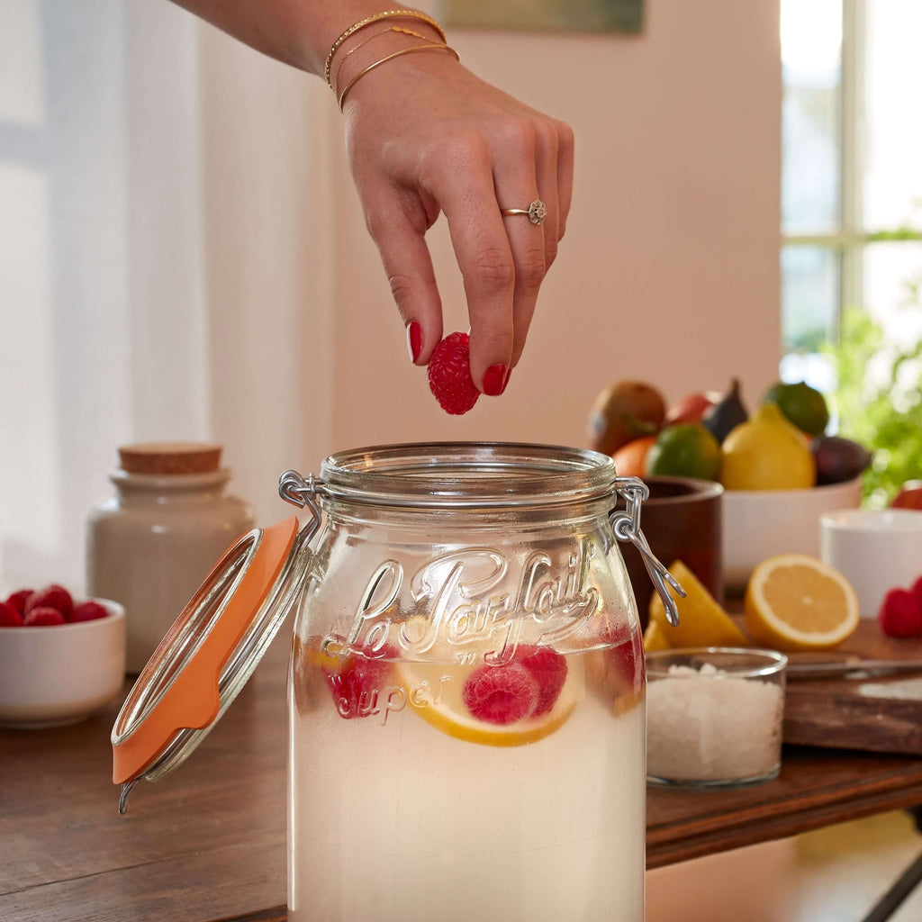 Le Parfait Super Jars with Wire-Bail Clamp Lid