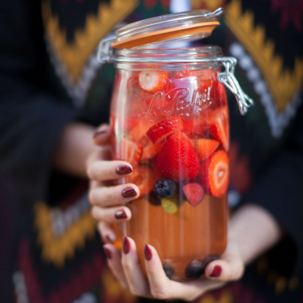 Le Parfait Super Jars with Wire-Bail Clamp Lid