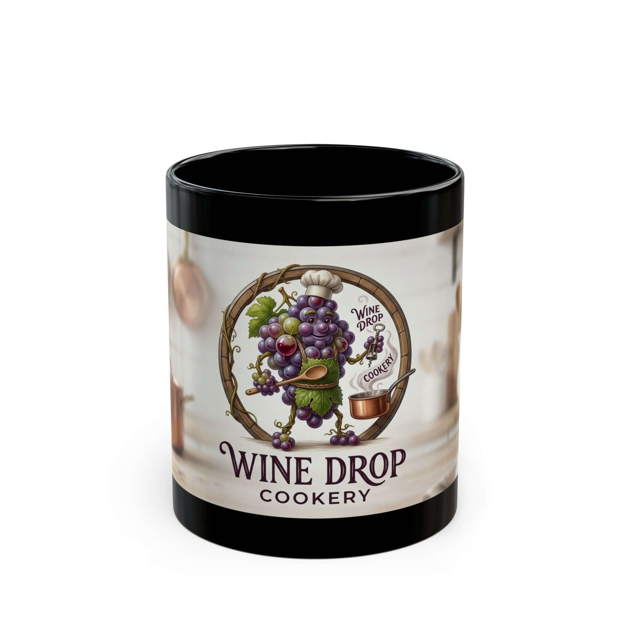 Let Chef D'Grape Enjoy a Cup of Coffee With You - Wine Drop Cookery LLC