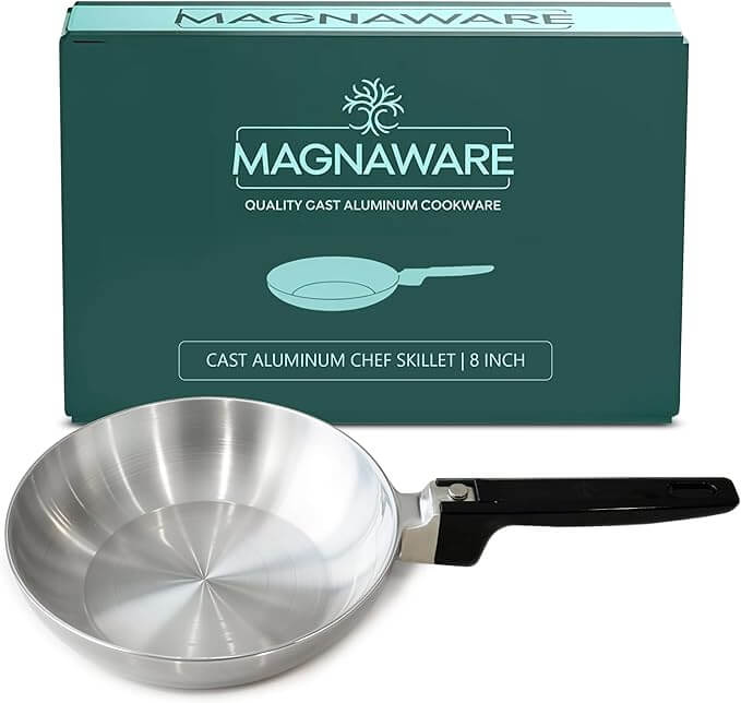 Lightweight Cast Aluminum Frying Pan - Wine Drop Cookery LLC