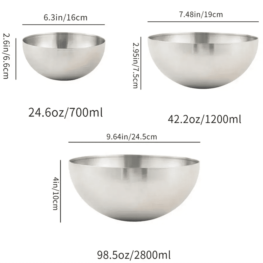 Multi Functional Stainless Steel Vegetable Bowl - Wine Drop Cookery LLC