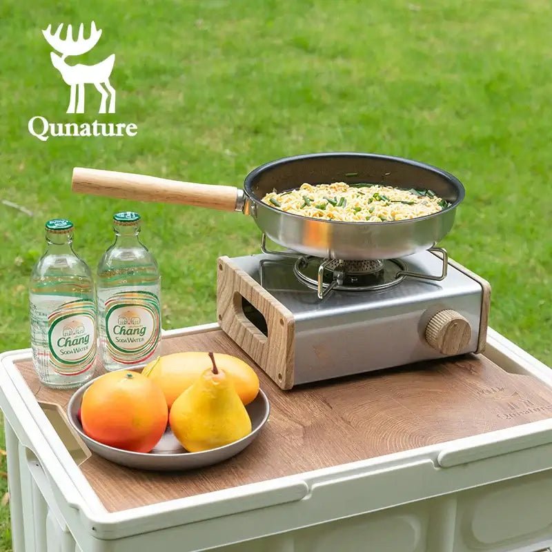 Non-Stick Stainless Steel Frying Pan with Detachable Handle - Wine Drop Cookery LLC