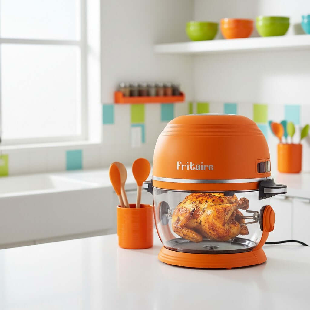 Self-Cleaning & Non-Toxic Air Fryer - Orange