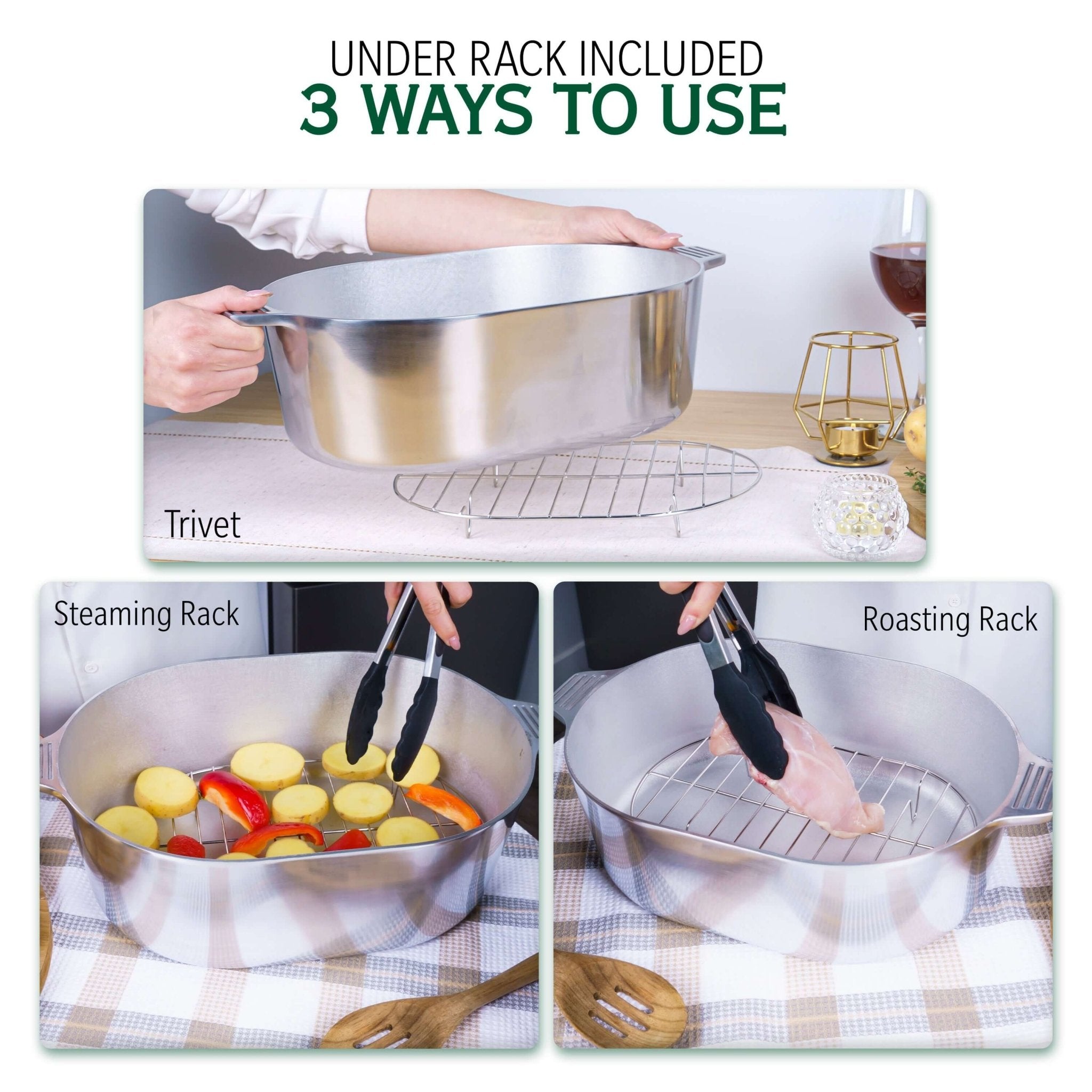 Oval Dutch Oven with Lid - 10 Quart 15 Inch - Wine Drop Cookery LLC
