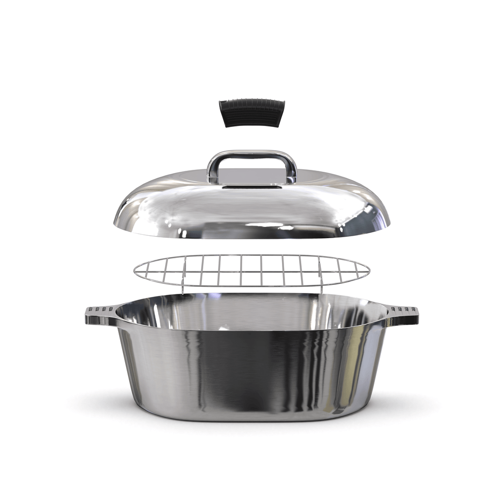 Oval Dutch Oven with Lid - 8 Quart - Wine Drop Cookery LLC