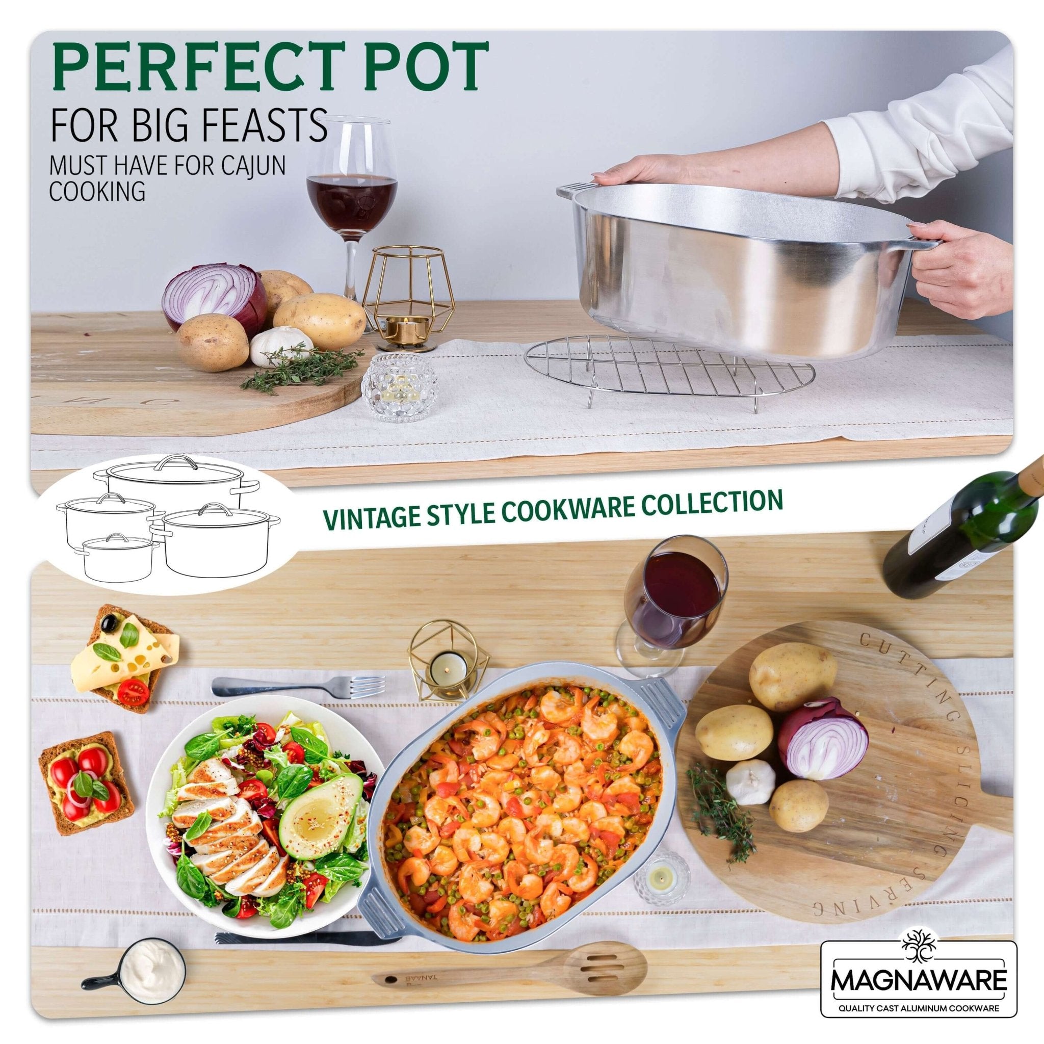 Oval Dutch Oven with Lid - 8 Quart - Wine Drop Cookery LLC