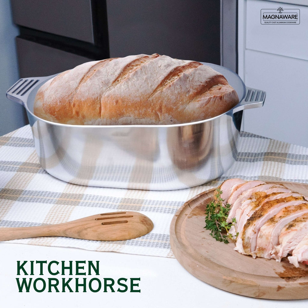 Oval Dutch Oven with Lid - 8 Quart - Wine Drop Cookery LLC
