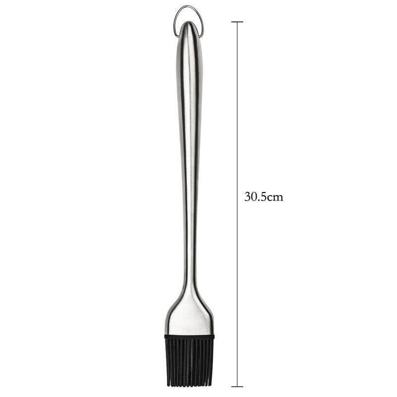 Pastry Basting Brush Stainless Steel Handle - Wine Drop Cookery LLC