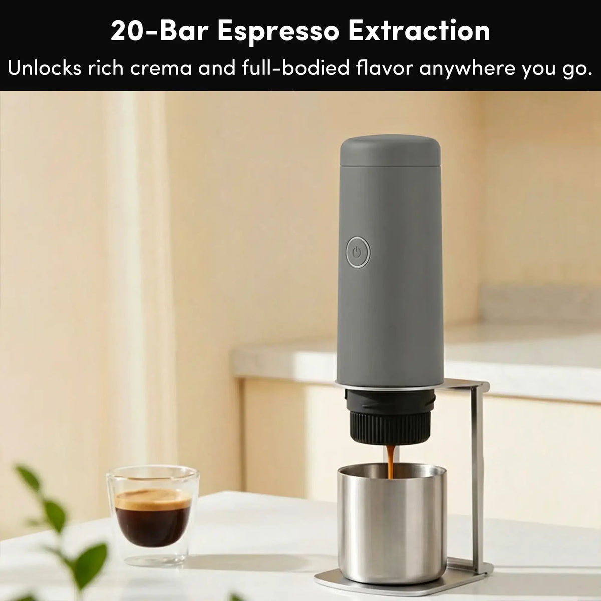 Portable Espresso Machine Fast Self-Heating - Wine Drop Cookery LLC