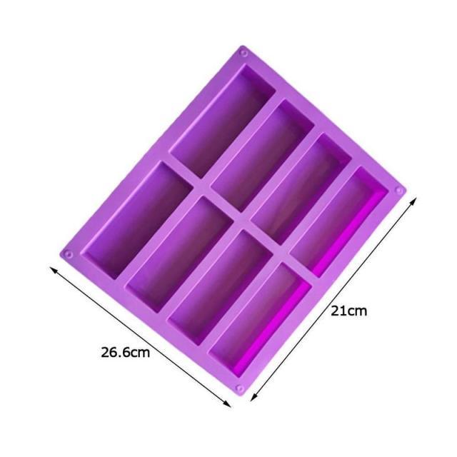 Silicone Energy Bar Mold 8 Cavity Rectangular 11