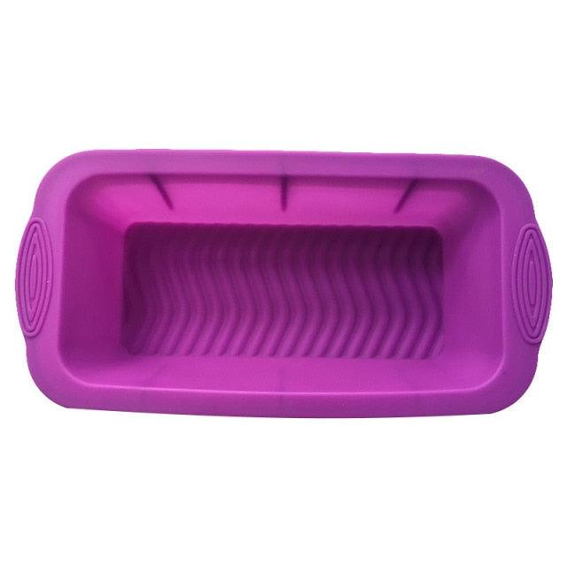 Non-stick silicone bread loaf pan