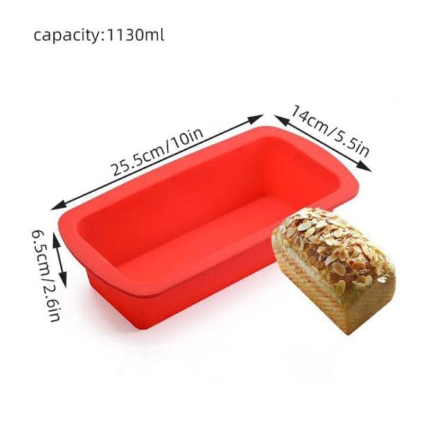 Non-stick silicone bread loaf pan