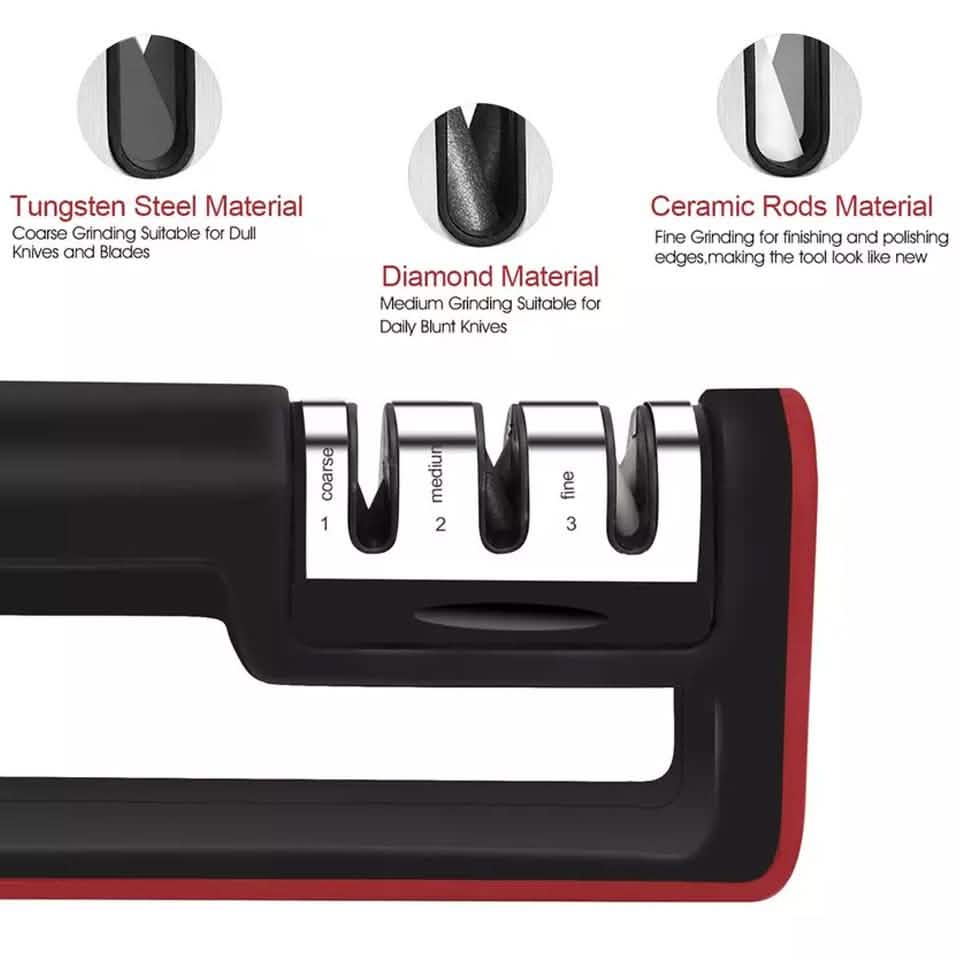 Professional Ceramic Tungsten Kitchen Sharpening System Tool