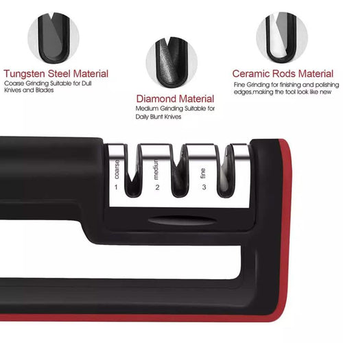 Professional Ceramic Tungsten Kitchen Sharpening System Tool