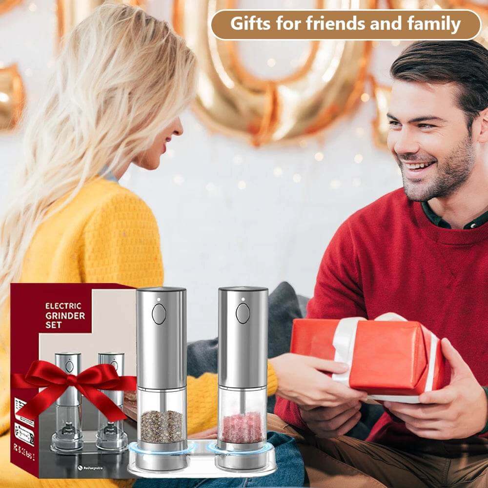 Rechargeable Electric Pepper Grinder and Spice Mill - Wine Drop Cookery LLC
