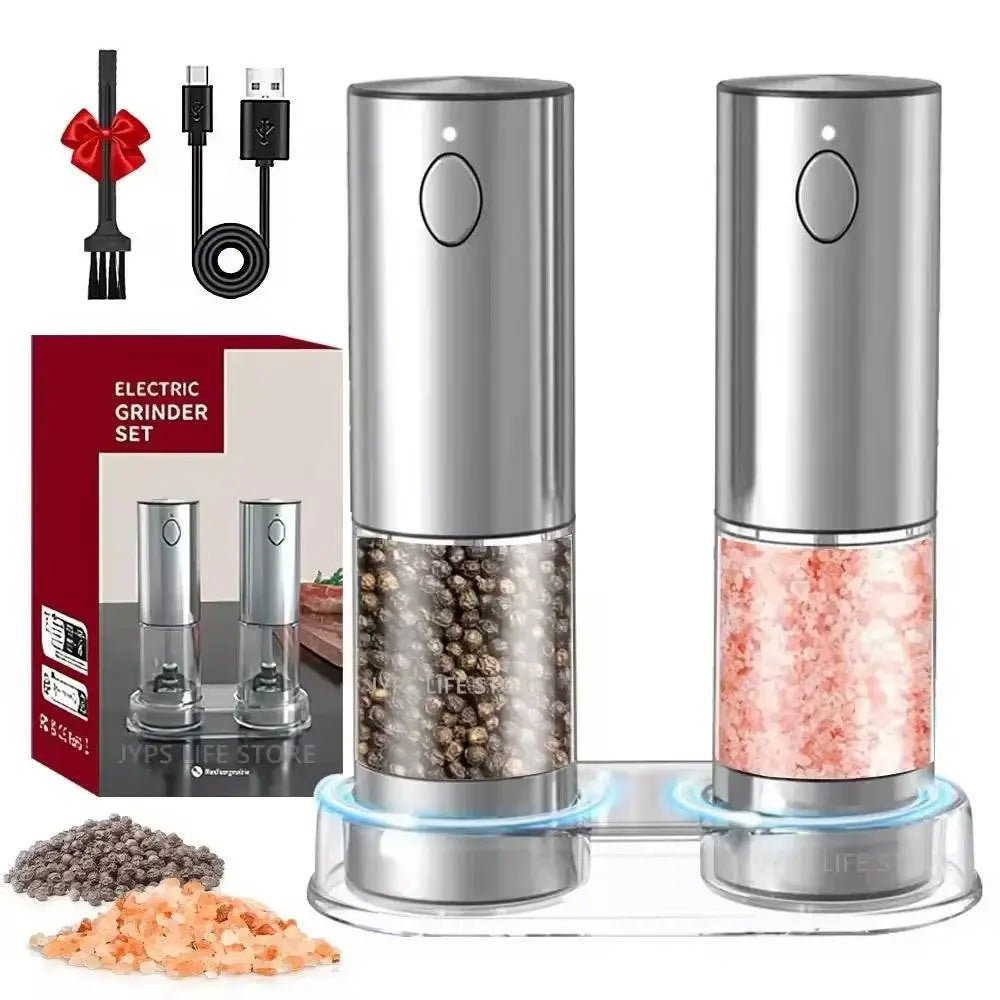 Rechargeable Electric Pepper Grinder and Spice Mill - Wine Drop Cookery LLC