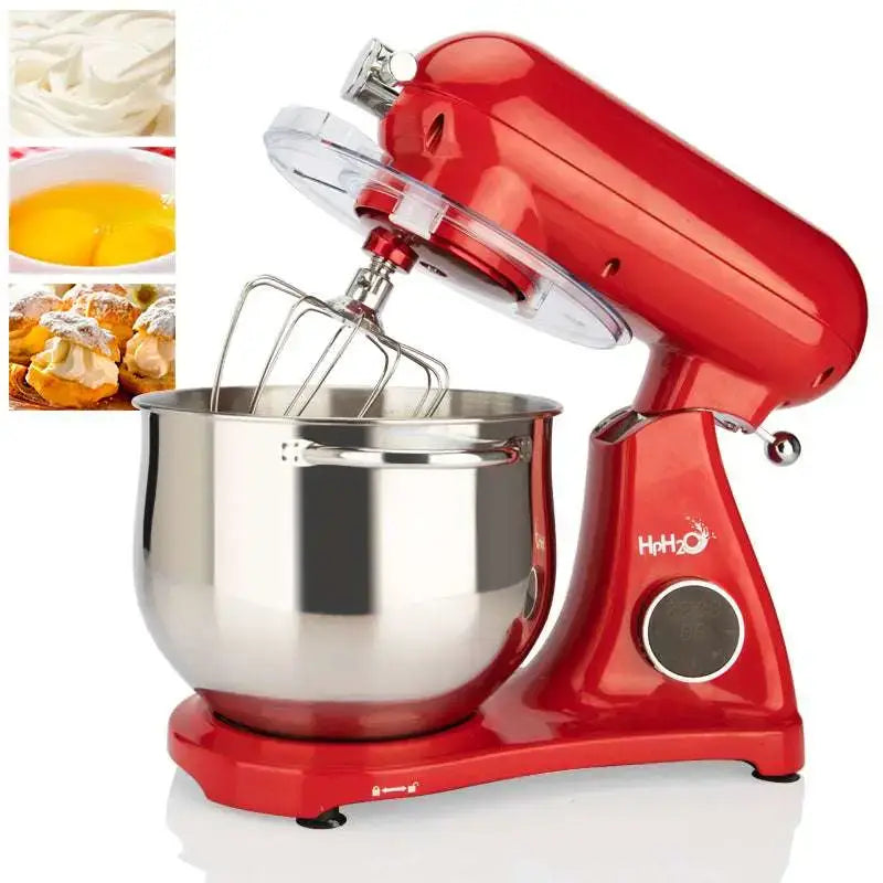 Red Fully Automatic Home Cook Machine Stand Mixer - Wine Drop Cookery
