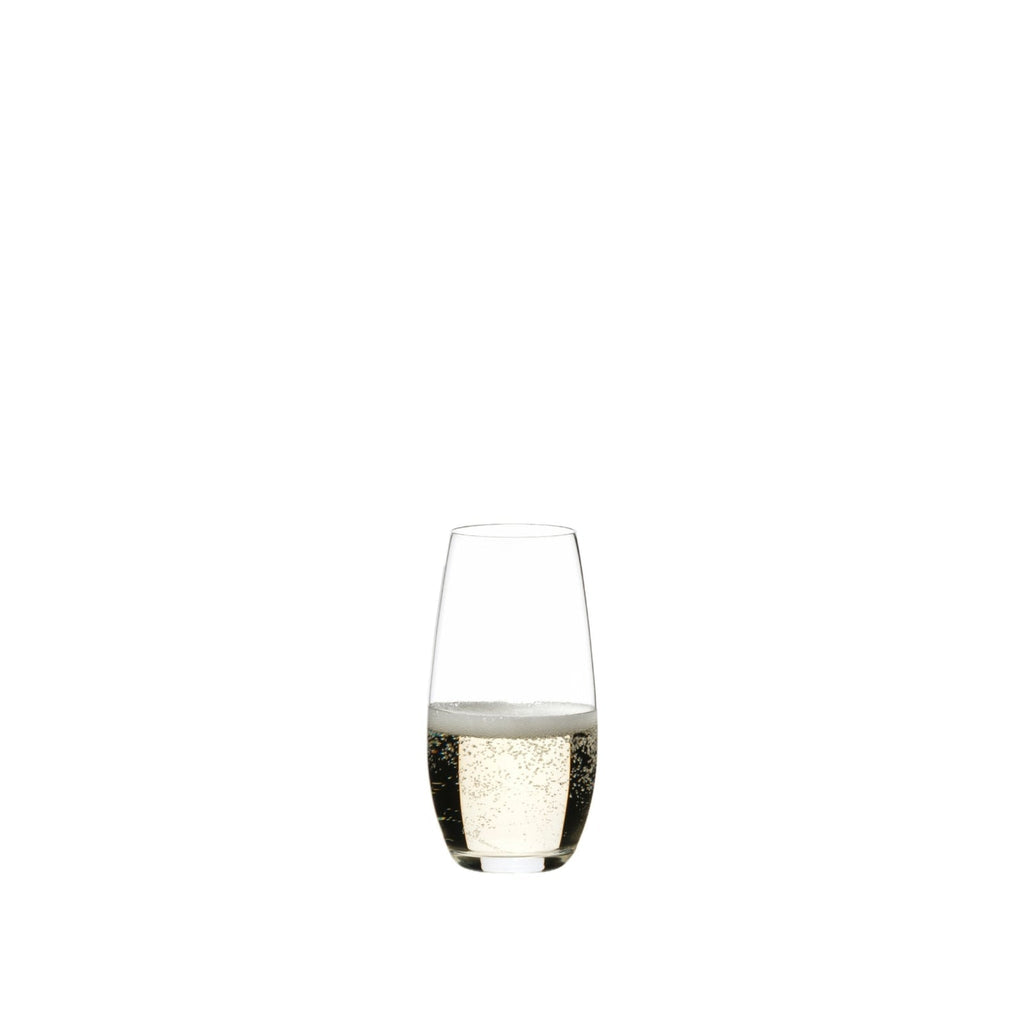 Riedel Flute Champagne Stemless Crystal Glasses - Wine Drop Cookery LLC
