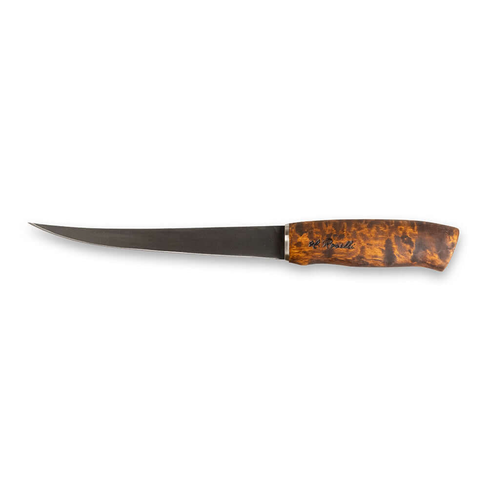 Roselli R255 Big Fillet Knife, 190mm Carbon Steel - Wine Drop Cookery LLC