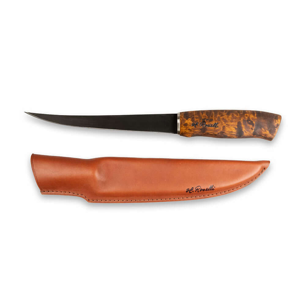Roselli R255 Big Fillet Knife, 190mm Carbon Steel - Wine Drop Cookery LLC