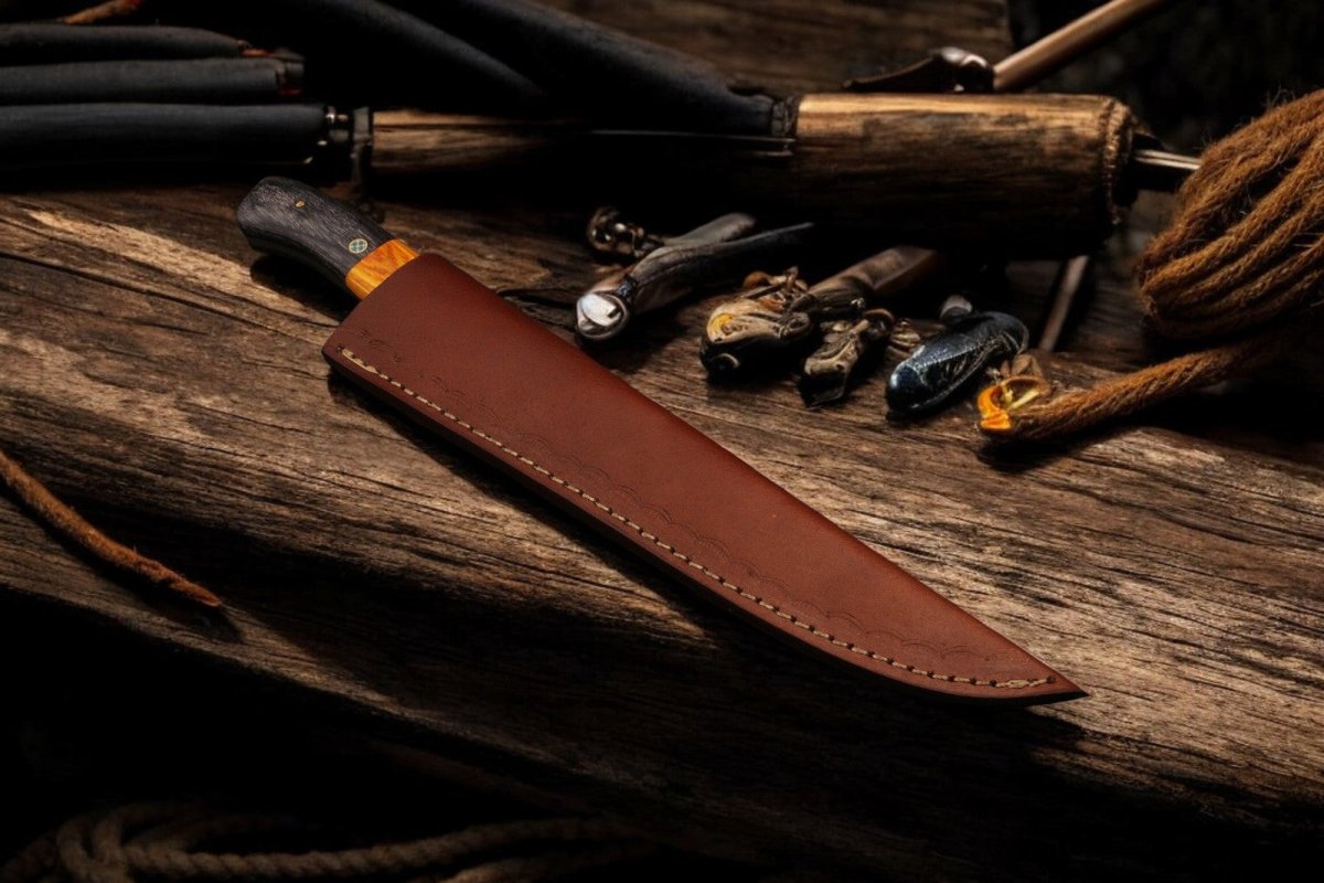 Handmade Fillet Knife, 7.5 Inch Stainless Blade, Rosewood Handle - Wine Drop Cookery LLC