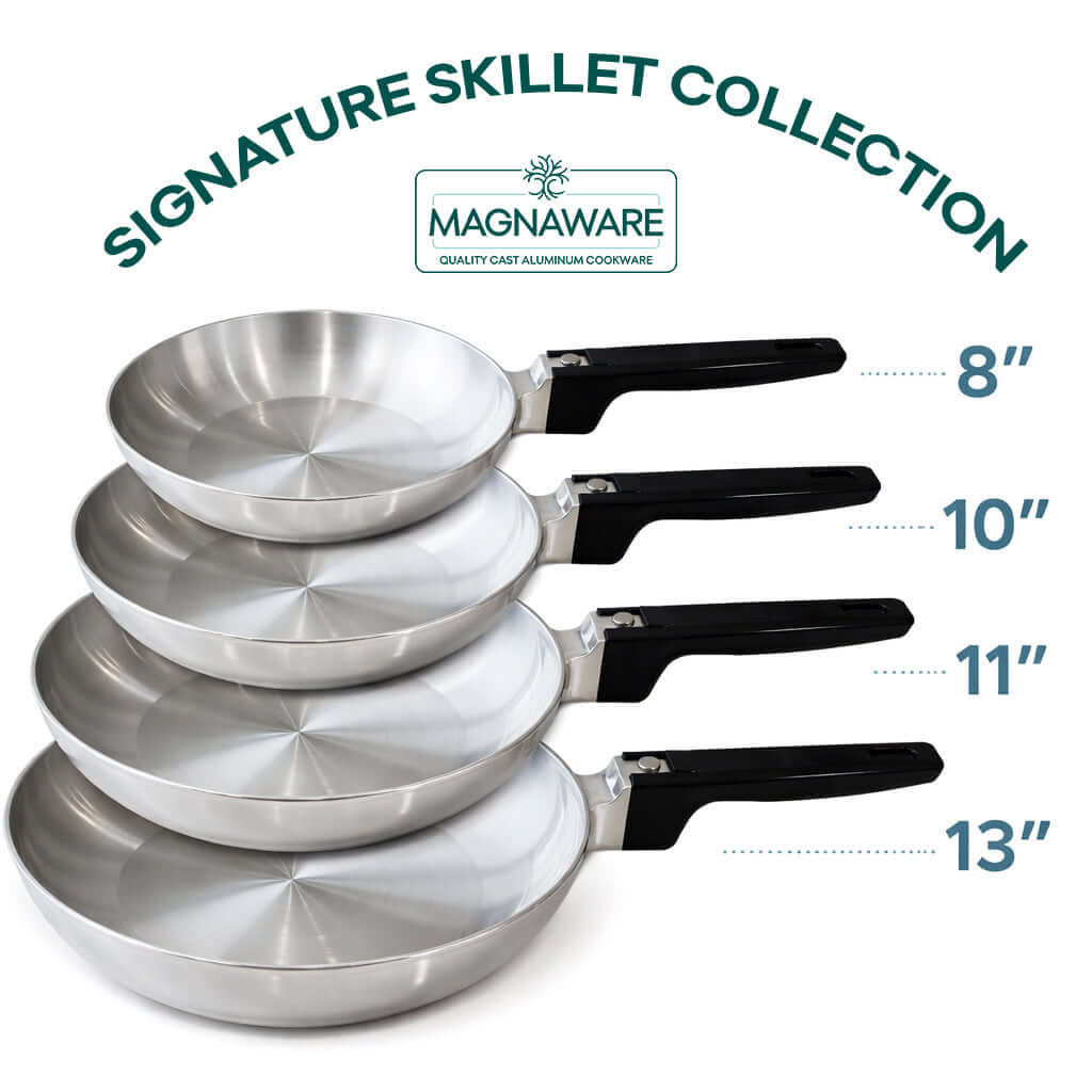 Signature Skillet Collection - Set of 4 Skillets - Wine Drop Cookery LLC