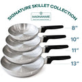Signature Skillet Collection - Set of 4 Skillets - Wine Drop Cookery LLC