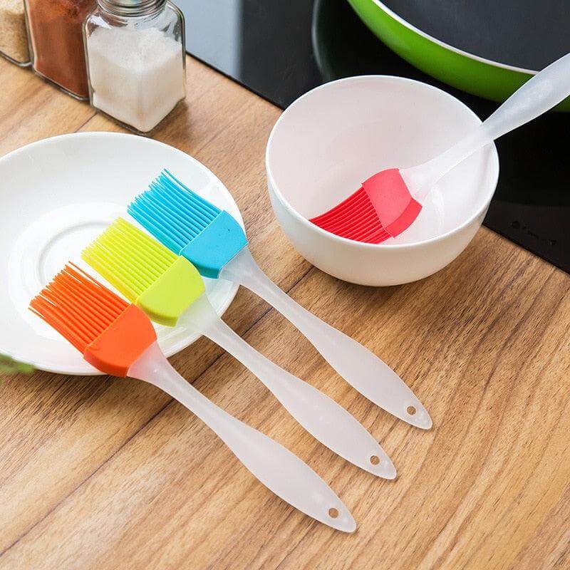Silicone basting brush and spatula set