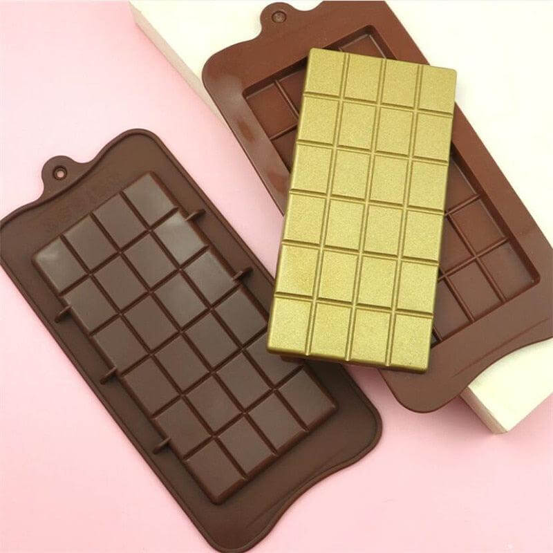 Silicone Break-Apart Chocolate Bar Mold Square - Wine Drop Cookery LLC