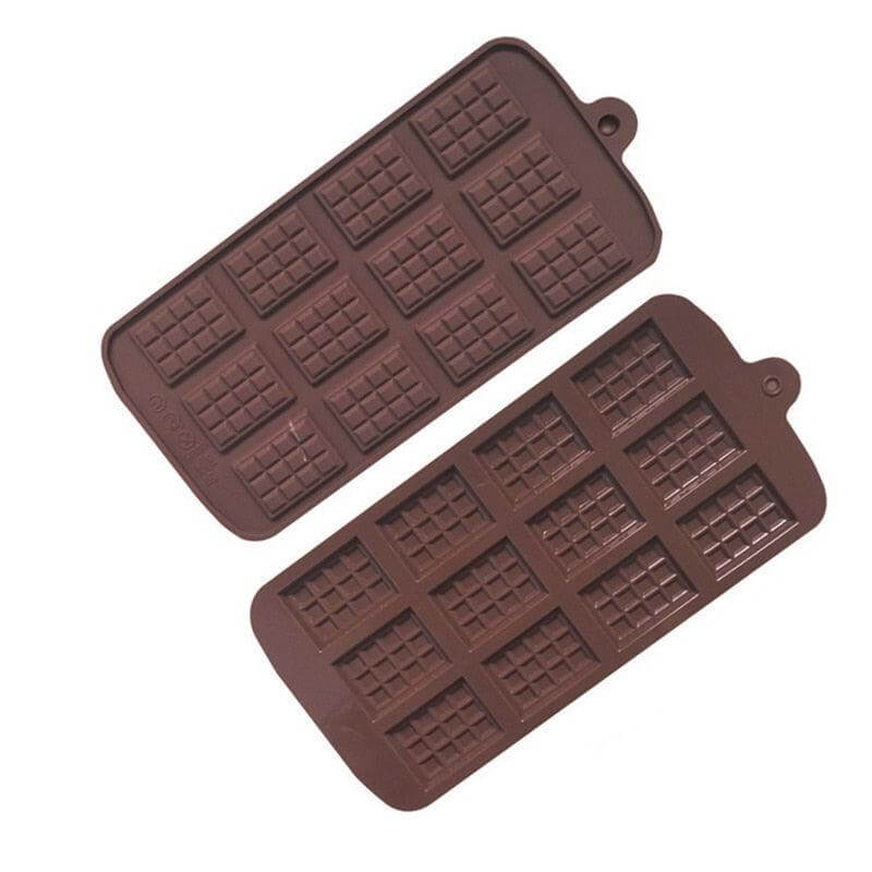 Silicone Break-Apart Chocolate Bar Mold Square - Wine Drop Cookery LLC