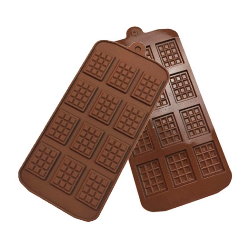 Silicone Break-Apart Chocolate Bar Mold Square - Wine Drop Cookery LLC