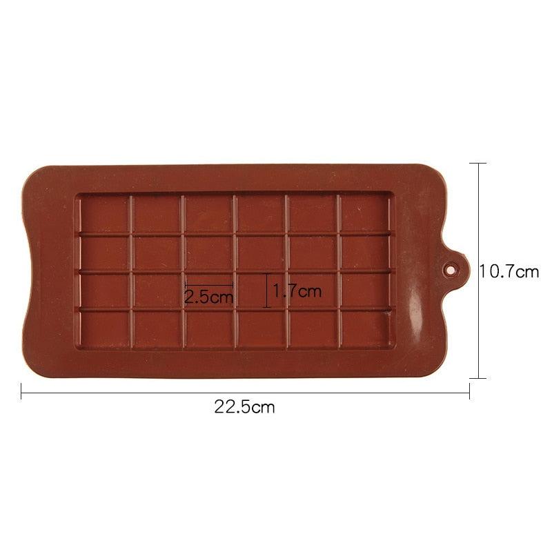 Silicone Break-Apart Chocolate Bar Mold Square - Wine Drop Cookery LLC