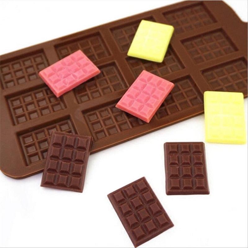 Silicone Break-Apart Chocolate Bar Mold Square - Wine Drop Cookery LLC