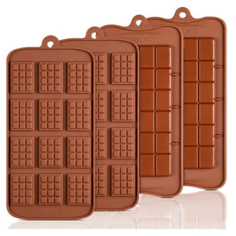 Silicone Break-Apart Chocolate Bar Mold Square - Wine Drop Cookery LLC