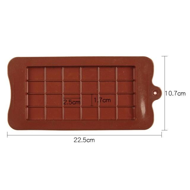 Silicone Break-Apart Chocolate Bar Mold Square - Wine Drop Cookery LLC