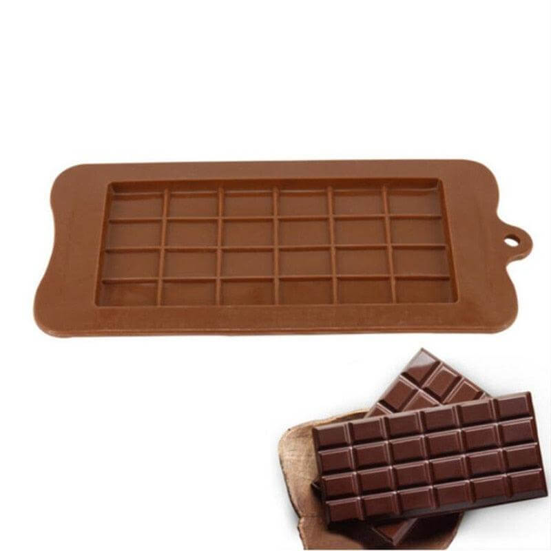 Silicone Break-Apart Chocolate Bar Mold Square - Wine Drop Cookery LLC
