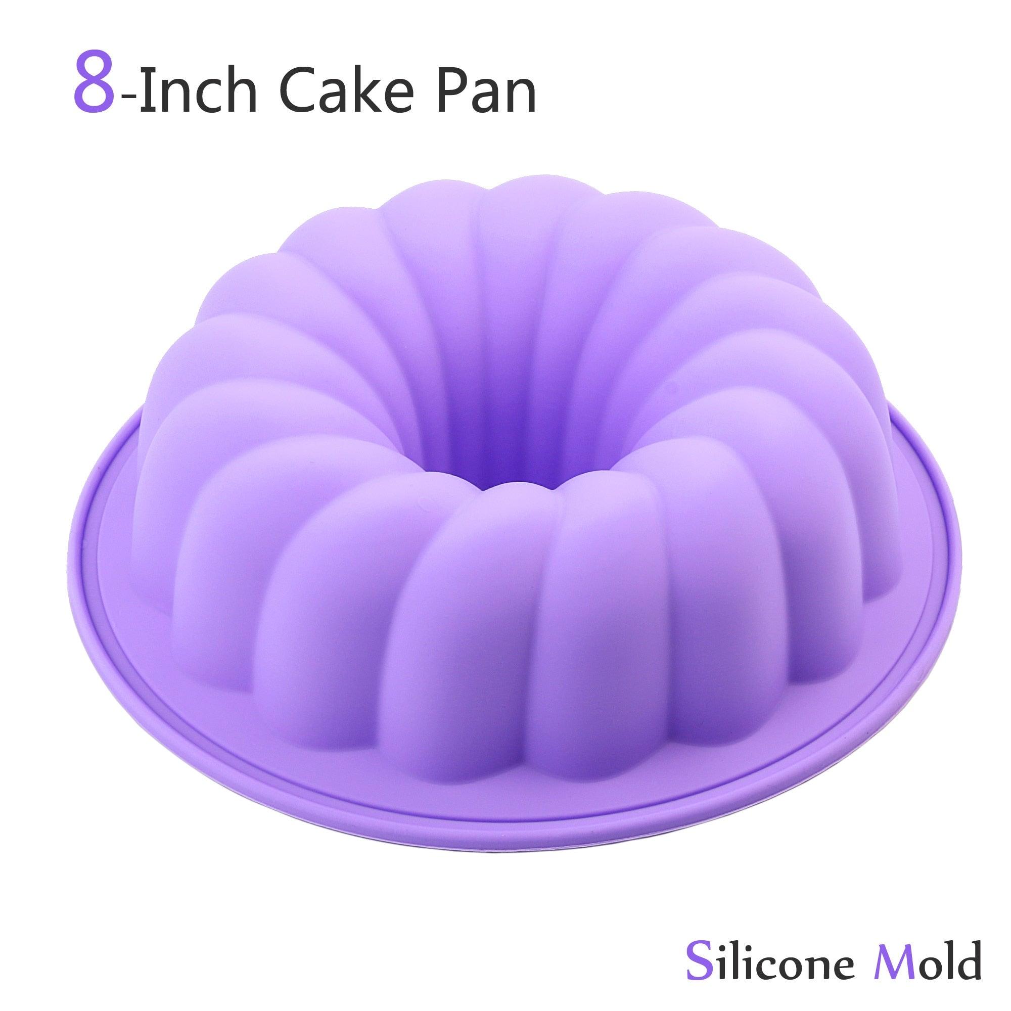 Large Silicone Fluted Tube Cake Pan