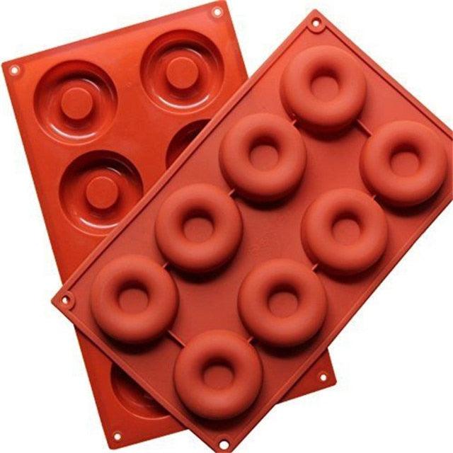 Silicone Donut Pan 8 Cavity Mold - Wine Drop Cookery LLC