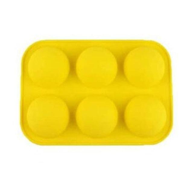 Silicone Half-Sphere Mold 6 Cavity - Wine Drop Cookery LLC