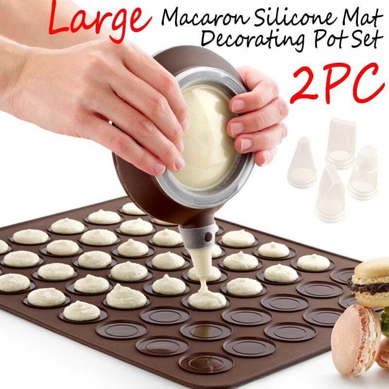 Silicone Macaron Baking Mat 48 Capacity - Wine Drop Cookery LLC